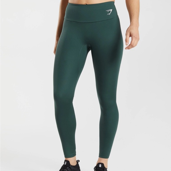 Gymshark training leggings Obsidian Green - Picture 1 of 5